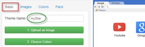 Создать тему для Google Chrome