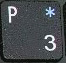 символ «*» при включенном режиме NumLock.