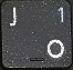 цифра 1 при включенном режиме NumLock.