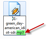 Как поменять расширение файла Windows7.