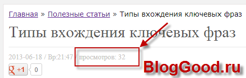 Выводим количество просмотров страницы на WordPress
