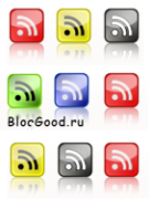 Как сделать в фотошопе иконку RSS на сайт