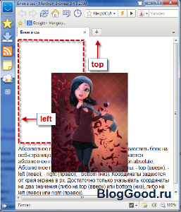 Относительное позиционирование в CSS