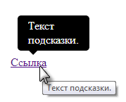 Всплывающие подсказки CSS