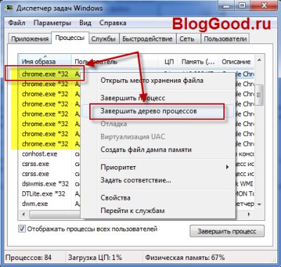 Как закрыть зависшую программу