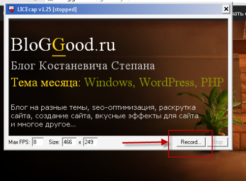 LICEcap – программа для захвата экрана в gif