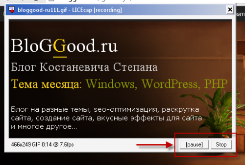 LICEcap – программа для захвата экрана в gif