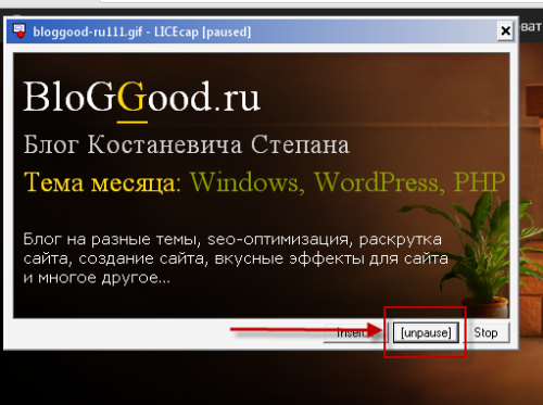 LICEcap – программа для захвата экрана в gif