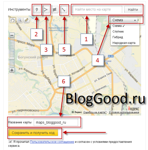 Добавляем Яндекс карту на сайт