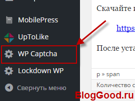Защита админки WordPress с помощью капчи!