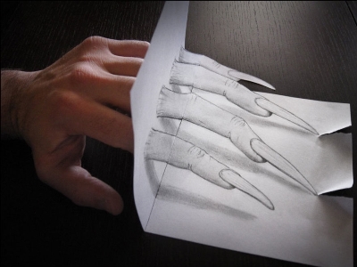 Трехмерные 3d-рисунки карандашом