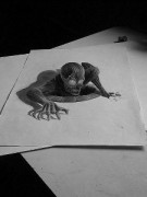 Трехмерные 3d-рисунки карандашом