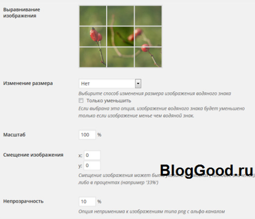 Как поставить водянной знак на картинки. Плагин для WordPress