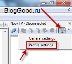 Редактор Notepad++ и FTP соединение
